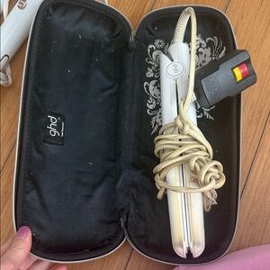 ghd White Hair Styler with Black Case
